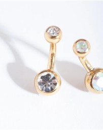 Lovisa - Gold Mini Belly Bar Pack