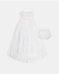 Bebe by Minihaha - Open Back Christening Dress - Babies