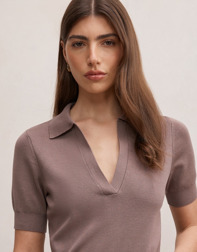 Forever New - Gia Knitted Polo Top
