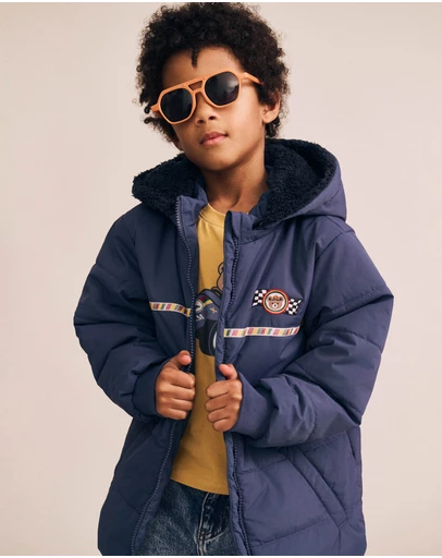 Huxbaby - Rug up Hux Spliced Puffer Jacket - Babies-Kids