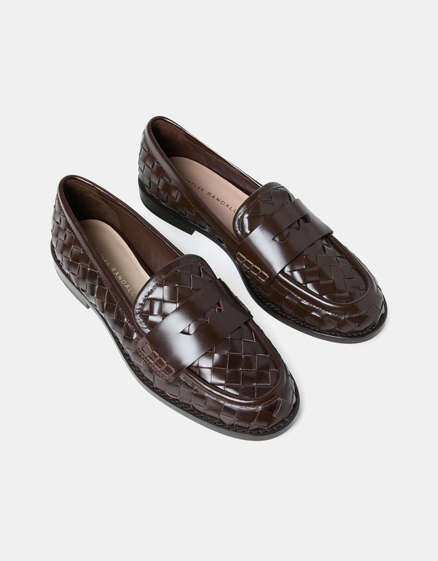 Loeffler Randall - Rachel Woven Leather Loafers