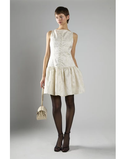 Glamorous - Sleeveless Button-Front A-Line Dress
