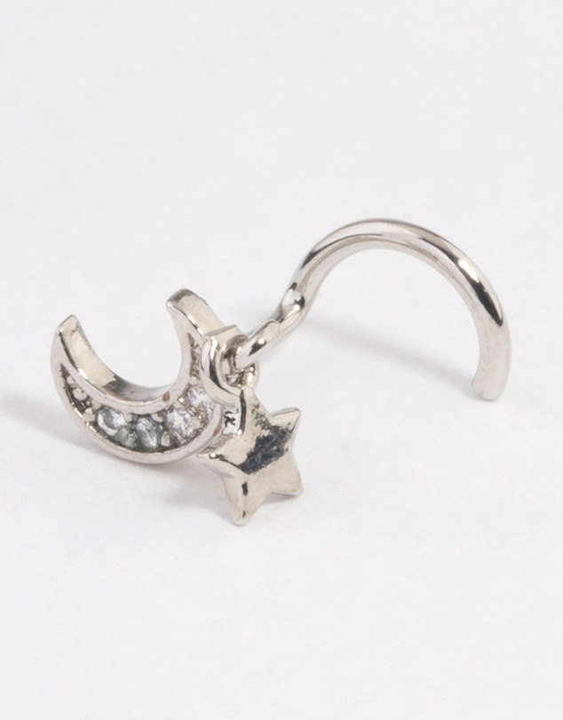 Lovisa - Surgical Steel Moon Nose Stud