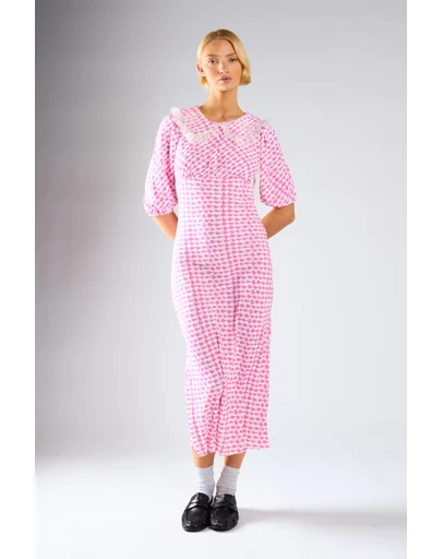 Glamorous - Puff Sleeve Midi Dress