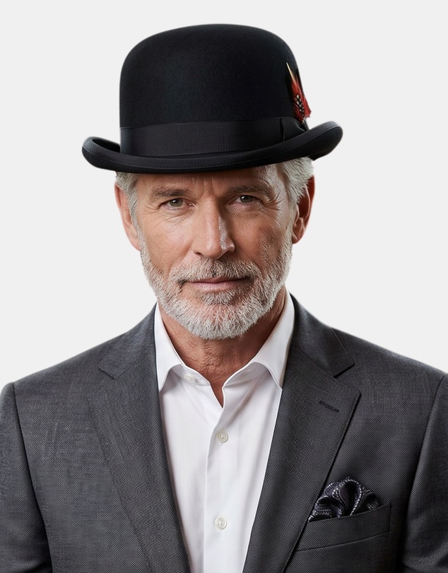 City Hatters - Avenel Charlie Wool Felt Bowler