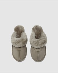 EVERAU - Australian Shepherd Ugg Waffle Slipper Sheepskin Upper House Shoes