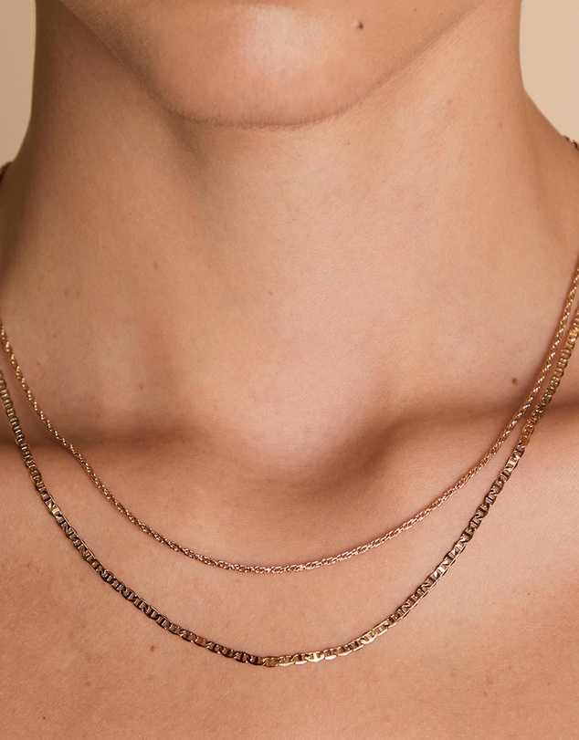Astrid & Miyu - Illusion Double Chain Necklace