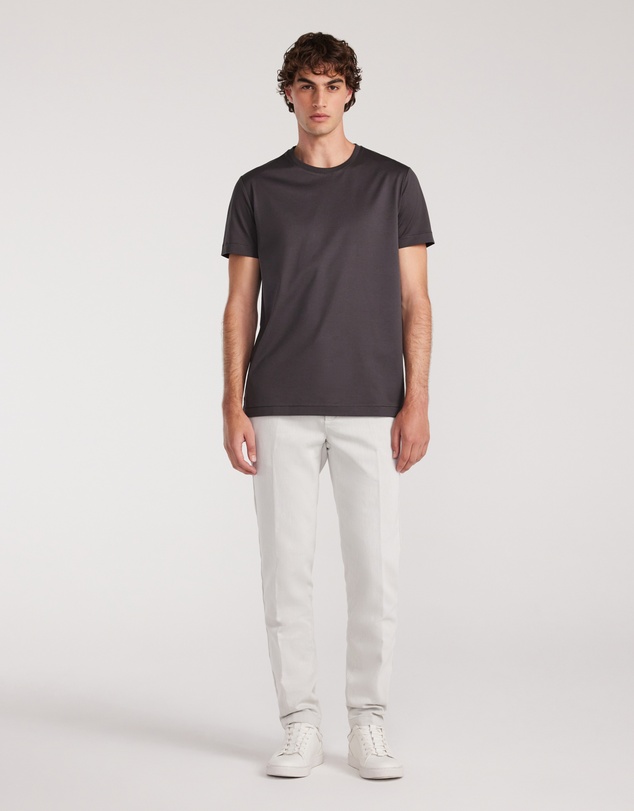 Calibre - Mercerised Crew T-shirt Steel Grey
