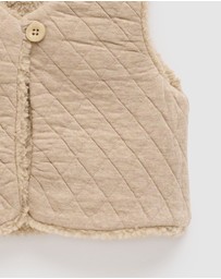 Purebaby - Shearling Reversible Vest -Kids-Babies