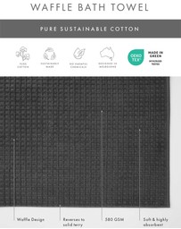 Aura Home - Waffle Bath Towel Set