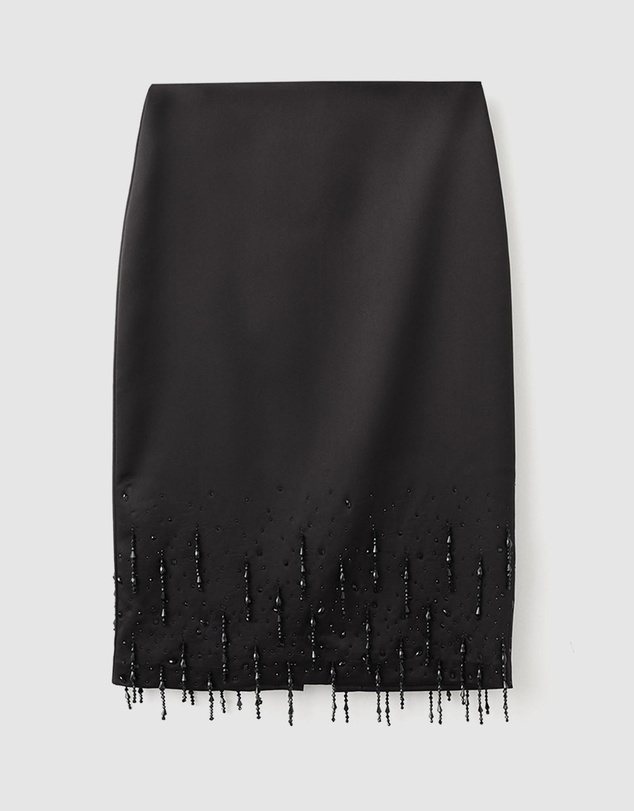 M.N.G - Midi Skirt With Crystals At The Bottom