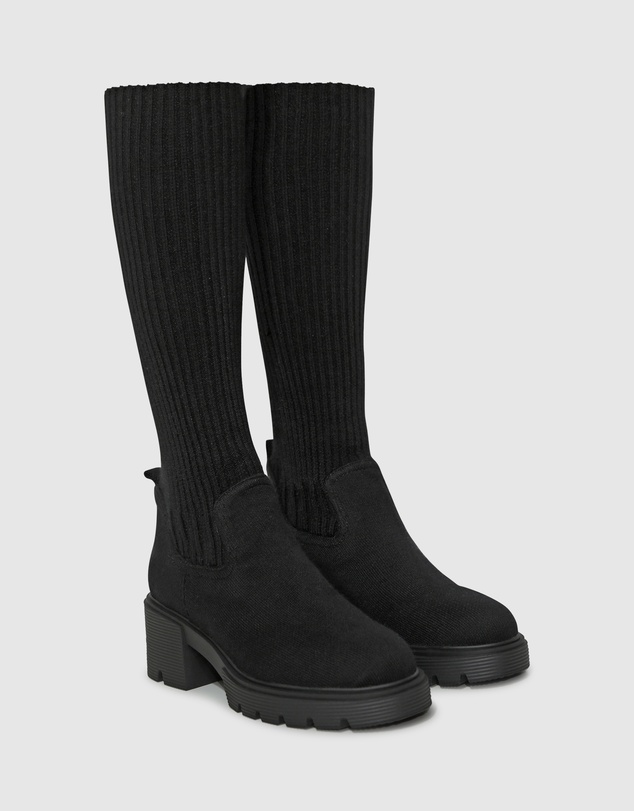 Belle & Bloom - Tokyo Lights Rib Sock Boot