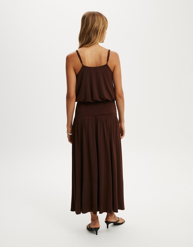 Cotton On - Isla Basque Waist Maxi Dress