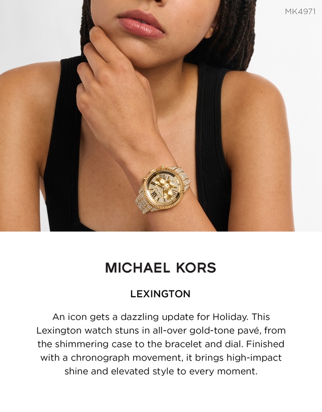 Michael Kors - Lexington Gold Chronograph Watch