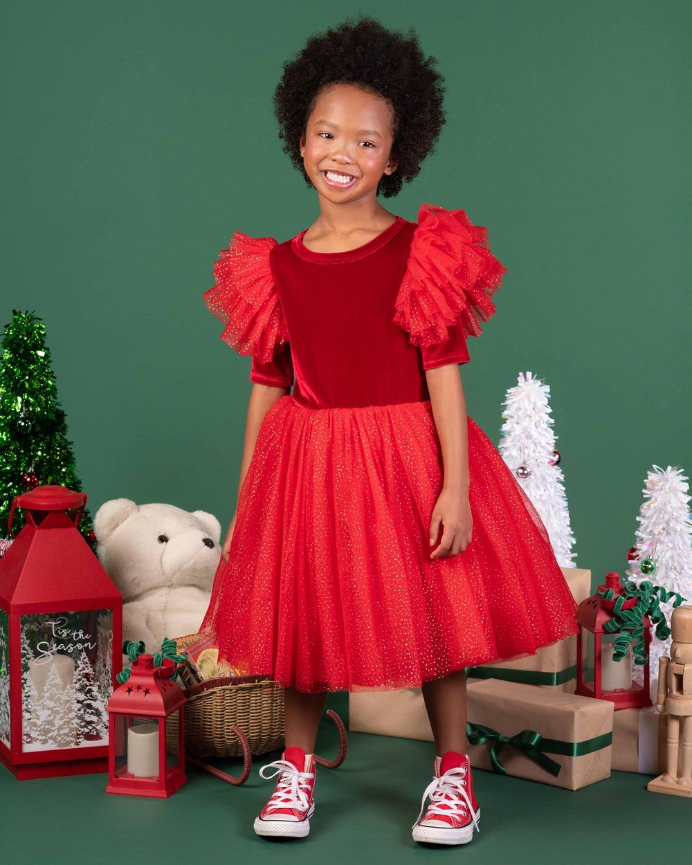 5t christmas dress Toddler Baby Girl Plaid Tulle Tutu Outfit 1-5T Girls Dresses Clothes (Red Sleeveless, 12-18 Months): Clothing, Shoes & Jewelry Girls Christmas Long Sleeve Holiday