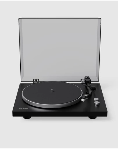 iWorld - Kanto OBI3 (2nd Gen) Turntable with Bluetooth 5.3, Preamp, and Pitch Control - Matte Black