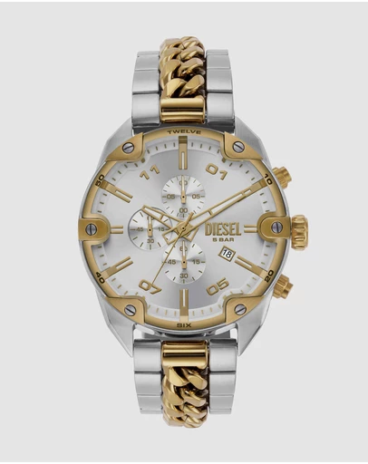 Diesel - Spiked Two Tone Chronograph Watch