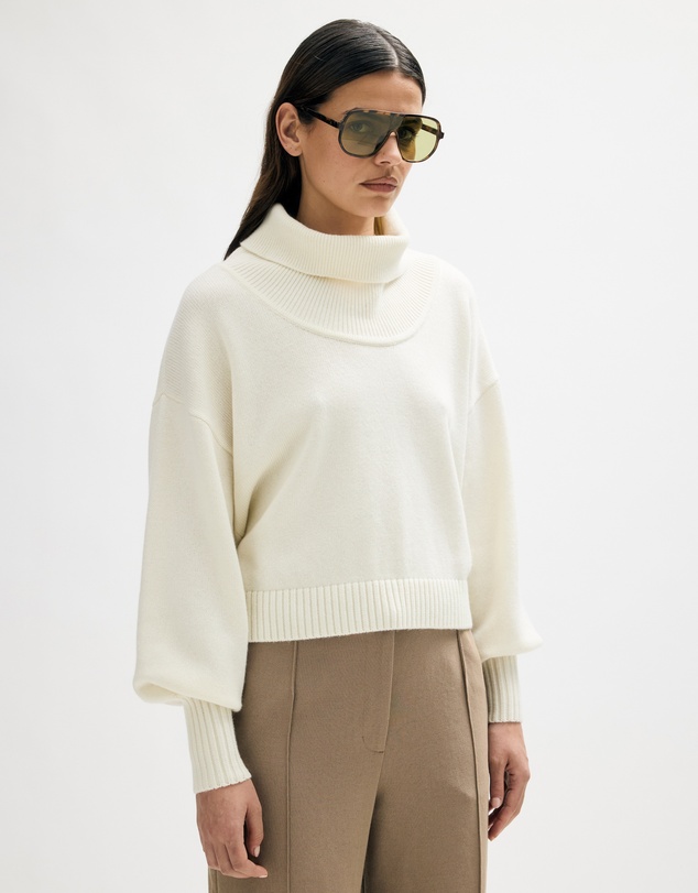 Minima Esenciales - Rian Wool Cashmere Funnel Neck Jumper