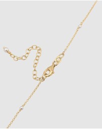 Elli Jewelry - Necklace Pearl Elegant Strand 925 Sterling Silver Gold-Plated