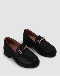 Airflex - Agatha Casual Heeled Leather Loafers