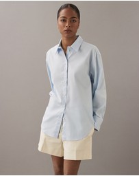Calvin Klein - Cotton Poplin Stretch Relaxed Shirt