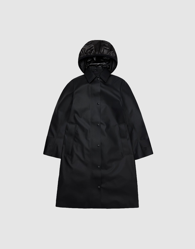 RAINS - Nara Long W Jacket Black