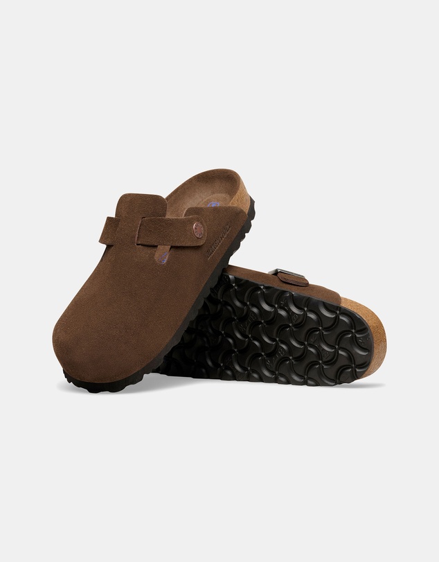 Birkenstock - Boston SFB Tonal Footbed Suede Leather Narrow - Unisex