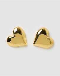 Izoa - Nyx Heart Stud Earrings