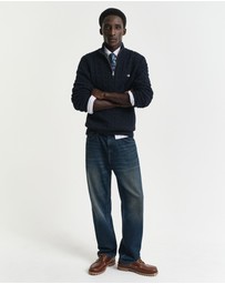Gant - Cotton Cable Half-Zip Knit