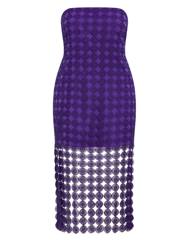City Chic - Plus size Ebony Dress - cobalt