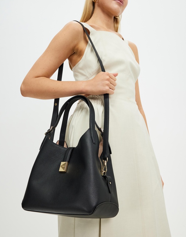 Kate Spade - Deco Pebbled Leather Medium Crossbody Tote