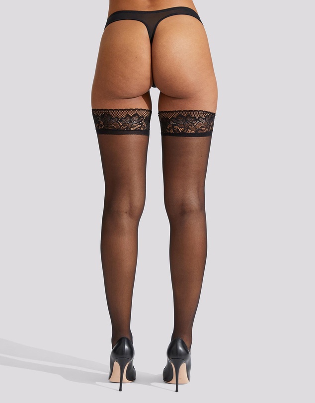 Ann Summers - Scallop Edged Lace Top Hold Ups