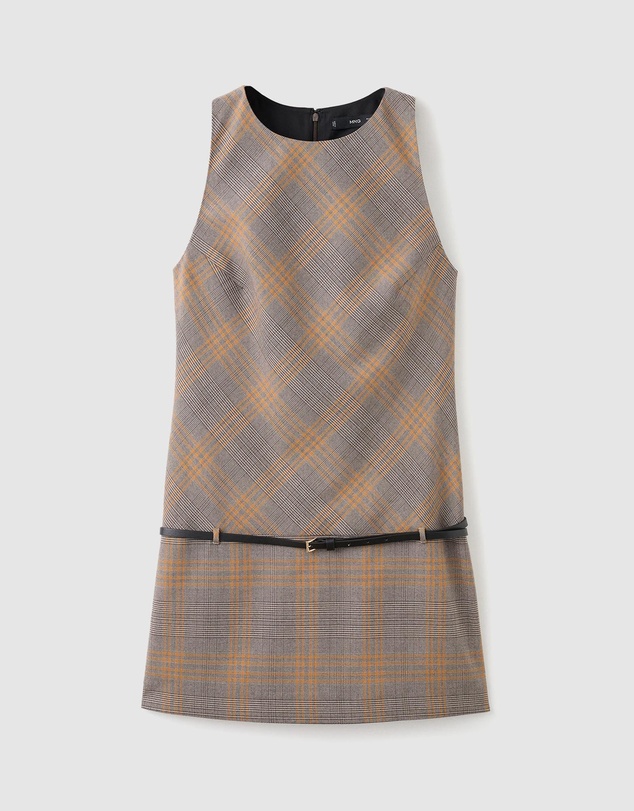 M.N.G - Check Belt Dress