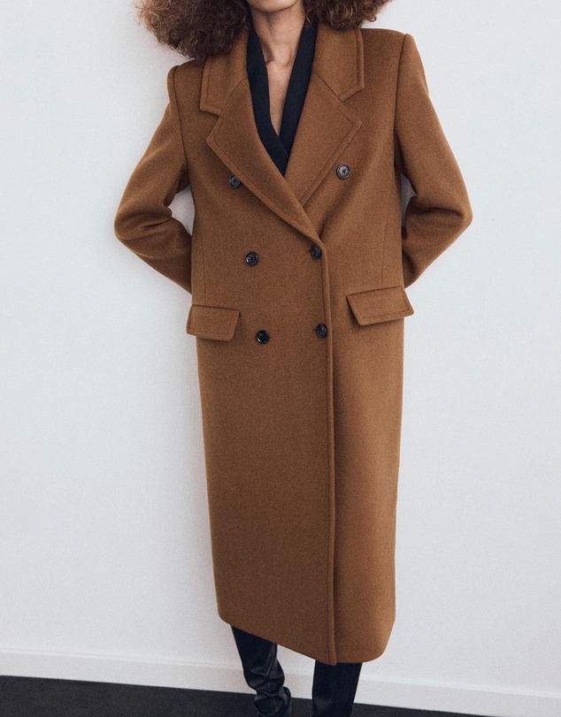 M.N.G - Double-Breasted Wool Coat