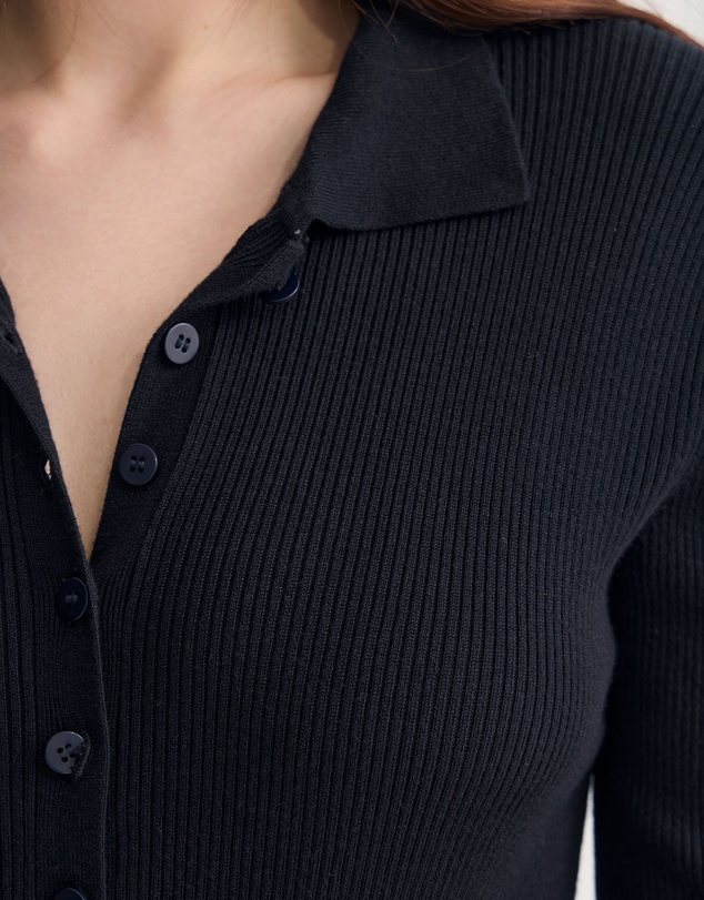 Oxford - Onyx Ribbed Bodysuit