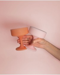 porter green - mecc silicone unbreakable cocktail glasses