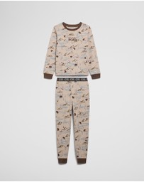 Country Road - Australian Cotton Bear Print Pyjama