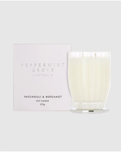 Peppermint Grove - Patchouli & Bergamot Large Candle - 370g