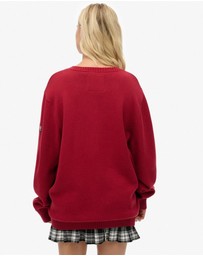 Superdry - Oversized V Neck Jumper