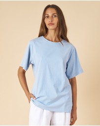 CAMIXA - Teesha Oversized Distressed Cotton T-Shirt