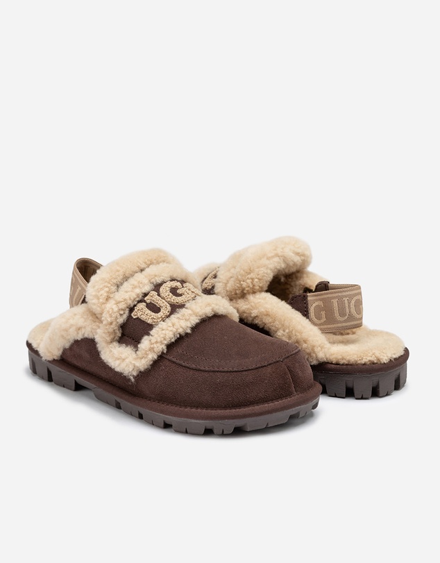 Ozwear Connection Uggs - Ugg Violet Shearling Slipper (Elastic Logo) (Detachable Feature)