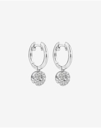 Michael Hill - Lume Lab Round Brilliant Huggie Earrings with 0.30 Carat TW of Laboratory-Grown Diamonds in Sterling Silver
