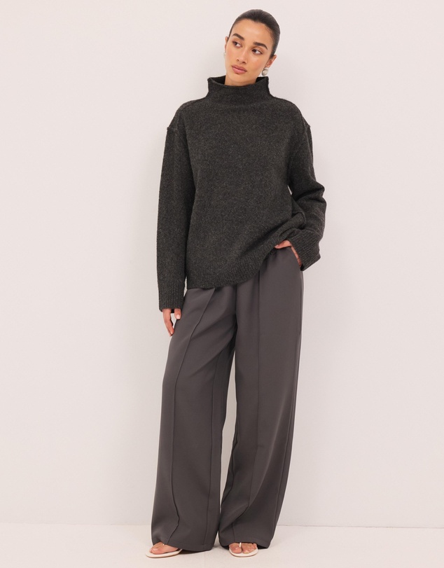 Calli - Collins Funnel Neck Knit Jumper