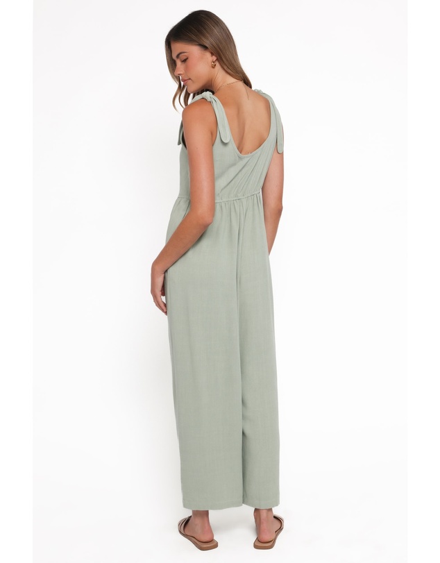 Petal & Pup - Ayla Linen Jumpsuit - Sage
