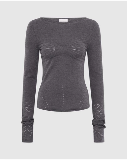 Paris Georgia - Amelia Pointelle Top