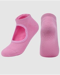 High Heel Jungle - Peek Yoga Pilates Grip Socks - 3 Pack