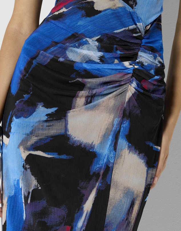 Montique - Faylen Printed Mesh Dress