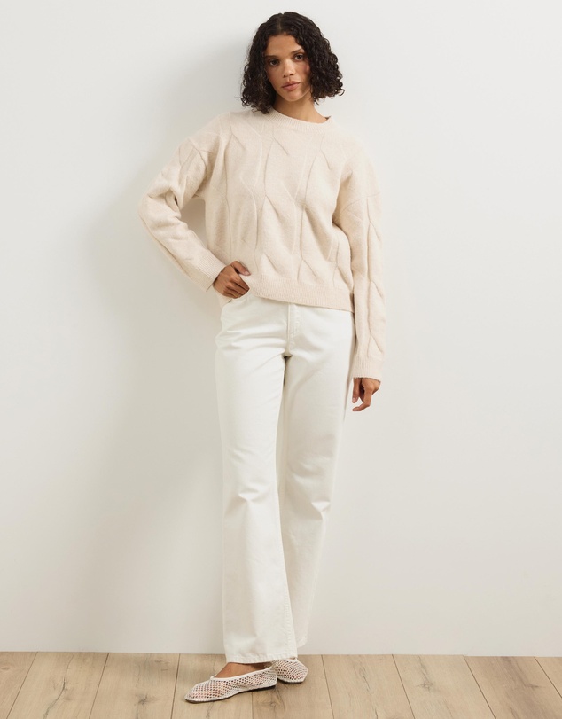 Atmos&Here - Stella Cable Knit Oversized Knit Jumper