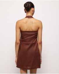 AERE - Tessa Linen Mini Dress