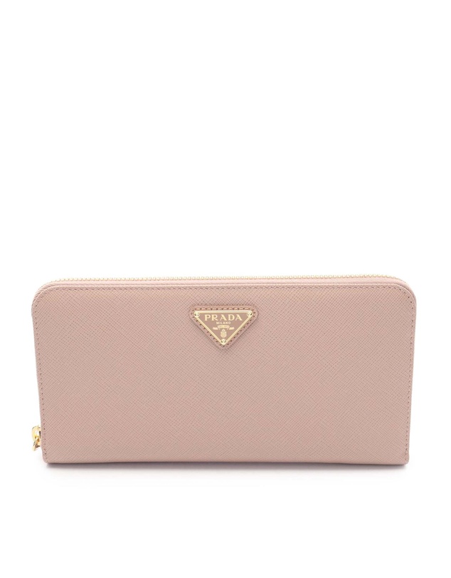 Pre-Loved by Azura Reborn - Pre-Loved Saffiano Triangle Logo Long Wallet